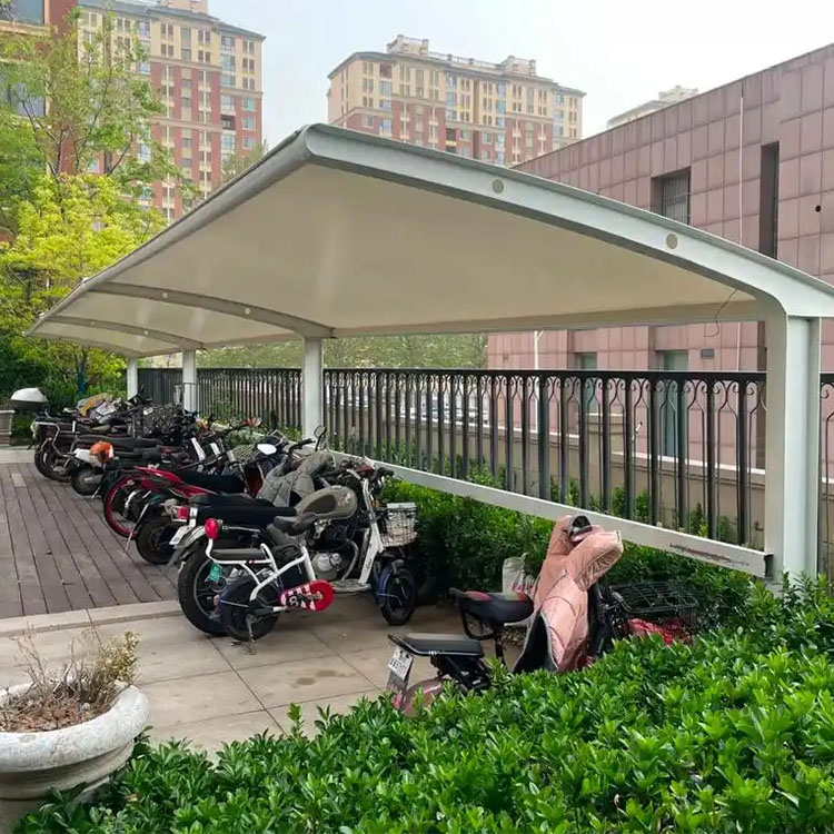 沧州膜结构电动车棚